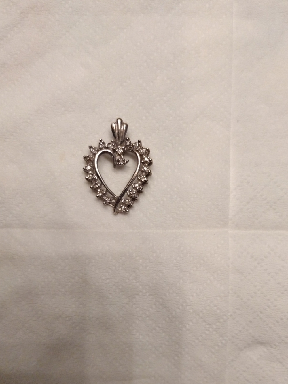 10k JCM Silver Heart Pendant